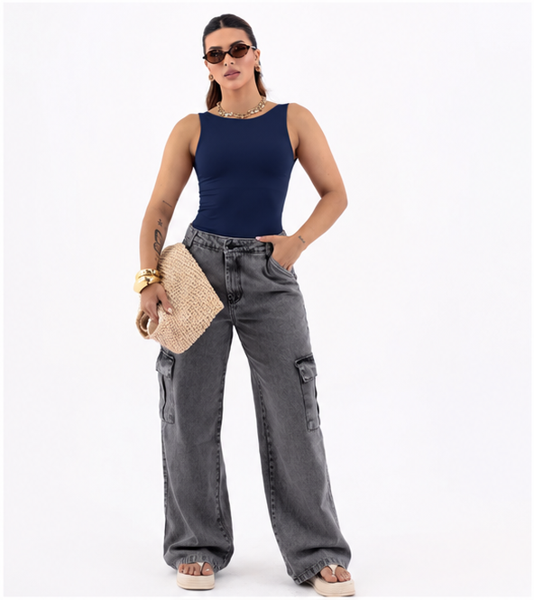 BLUSA LUCIANA DECOTE COSTAS SUPLEX