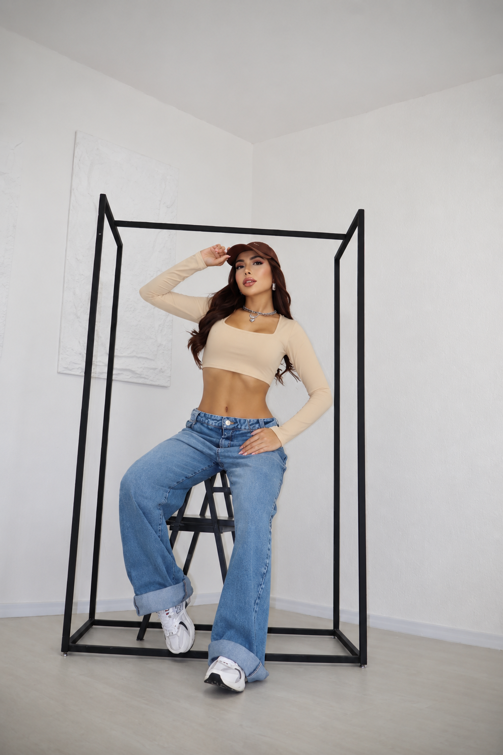 CROPPED MANGA LONGA