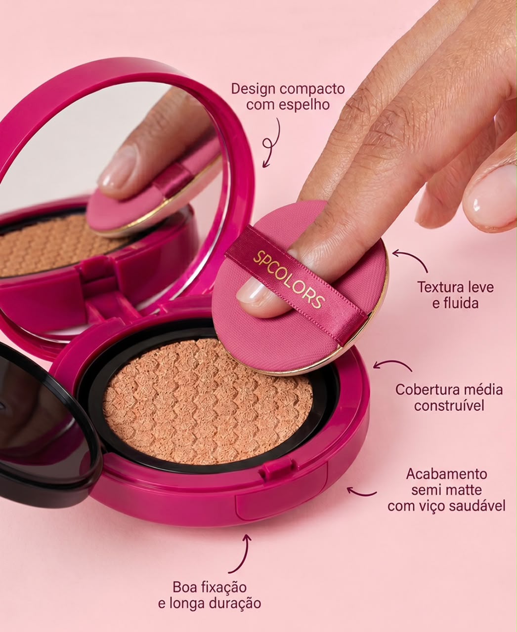 Produto: BASE CUSHION SP COLORS - 06 TONS