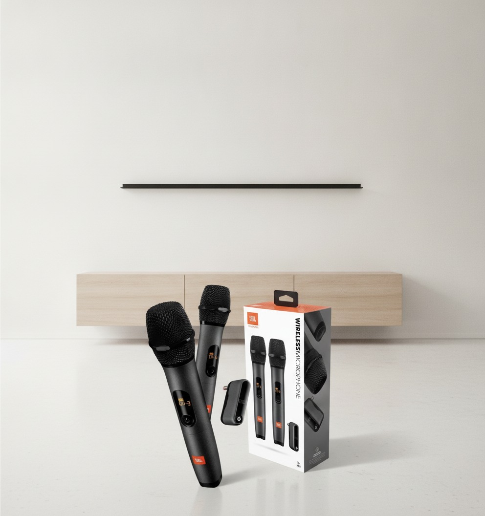 KIT 2 MICROFONES JBL PARTYBOX WIRELESS MIC